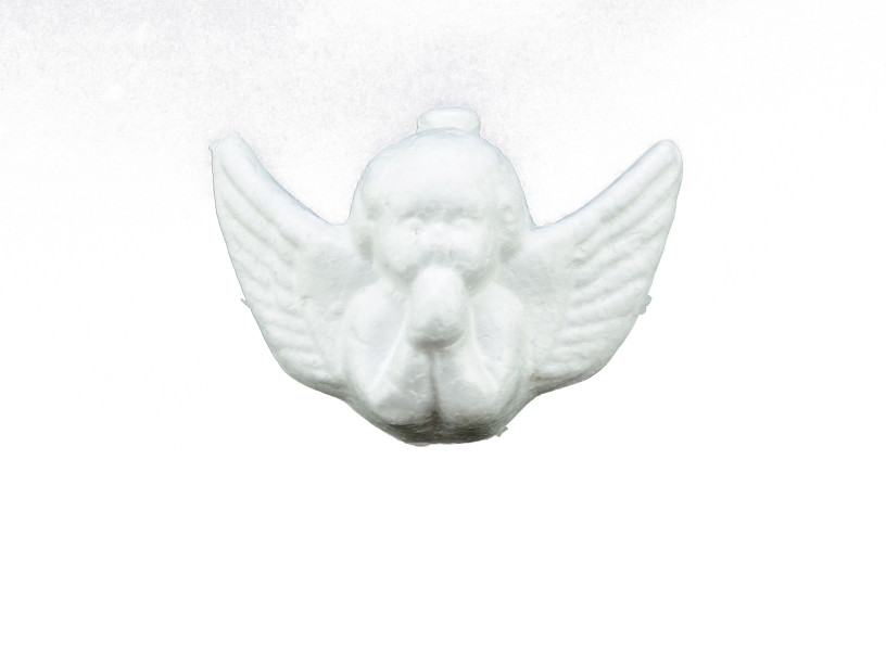 Styropianowy aniołek 9cm 4szt Brewis